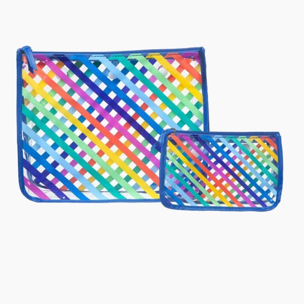 Bogg Bag Decorative Insert Pouches in Rainbow Stripe- new!